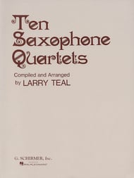 TEN SAXOPHONE QUARTETS cover